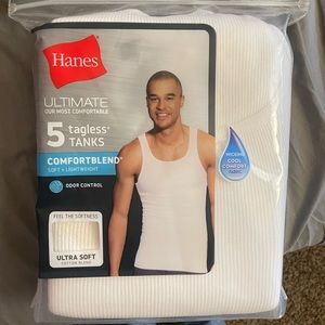 mens hanes tank tops 5 pack